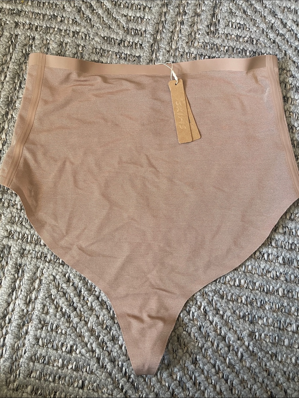 SKIMS High-Waist Thong in Dusty Rose